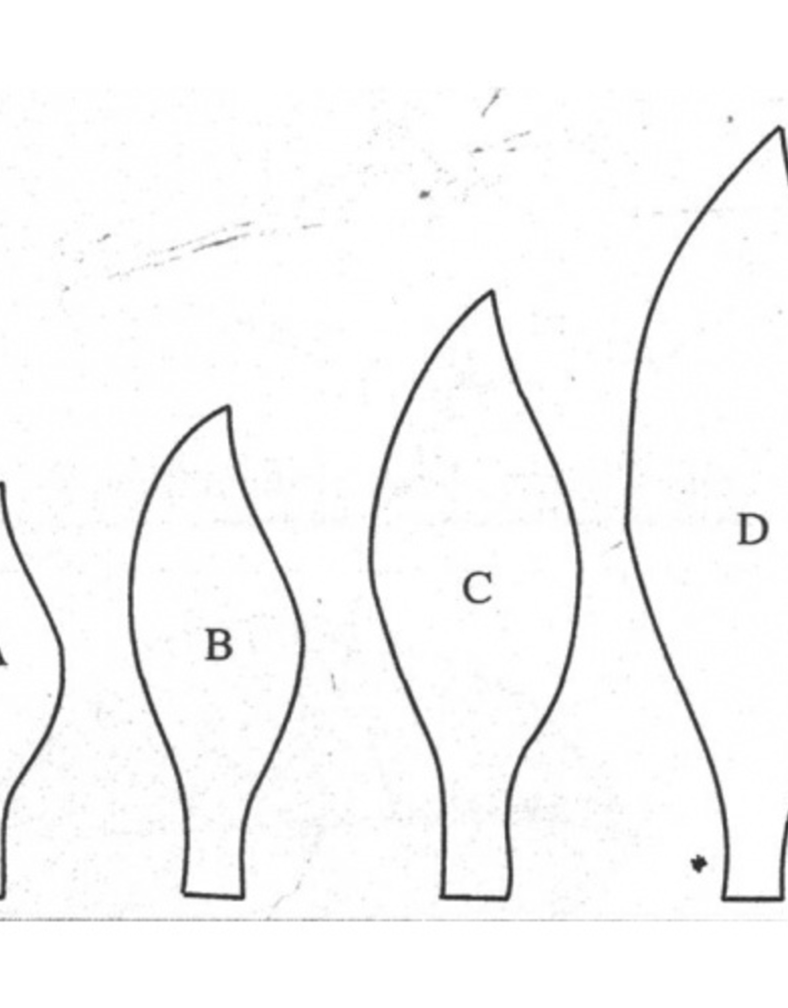 Fine Cut Sugarcraft Fine Cut Poinsettia Set/4