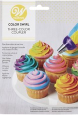 Wilton Wilton ColorSwirl Tri-Color Large Coupler