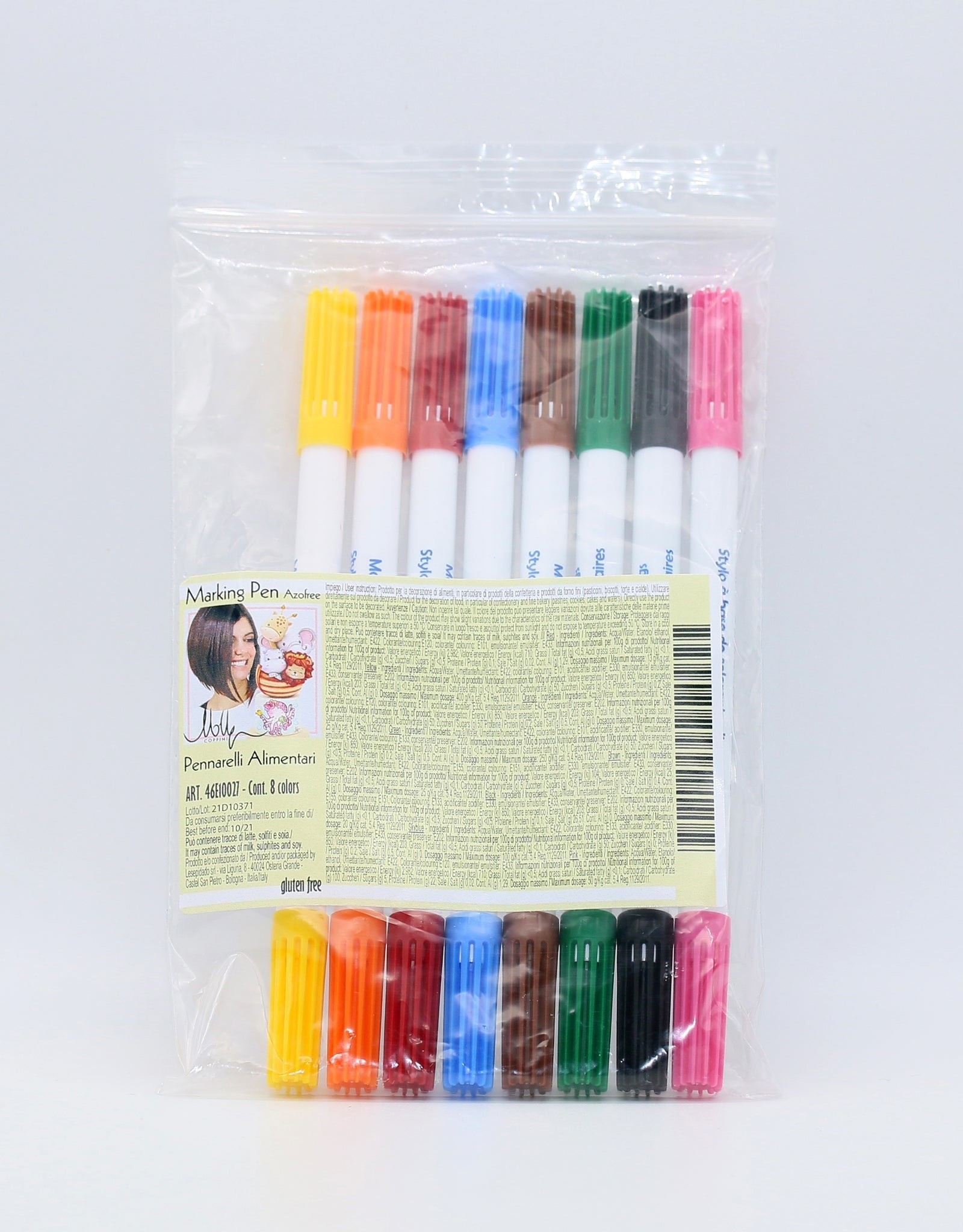 Molly Coppini Edible Pen Double Tip Molly Coppini Set/8