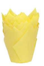 House of Marie House of Marie Muffin Cups Tulp Geel pk/36