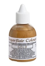 Sugarflair Sugarflair Airbrush Colouring Gold - E171 Free 60ml