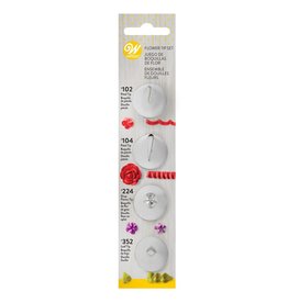 Wilton Wilton Decorating Tip Set Flower #102, #104, #224, #352