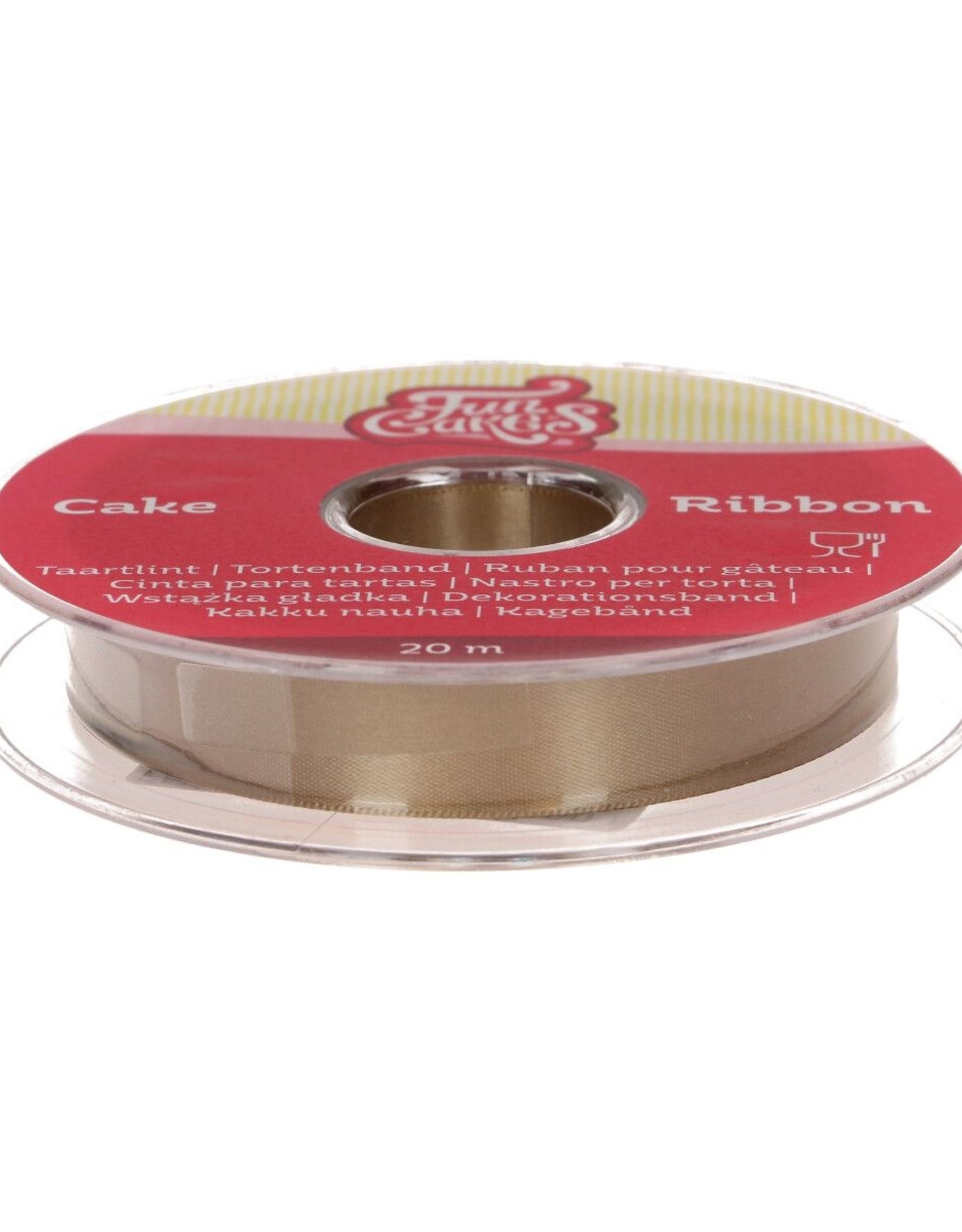 FunCakes FunCakes Taartlint Goud 15 mm x 20 m