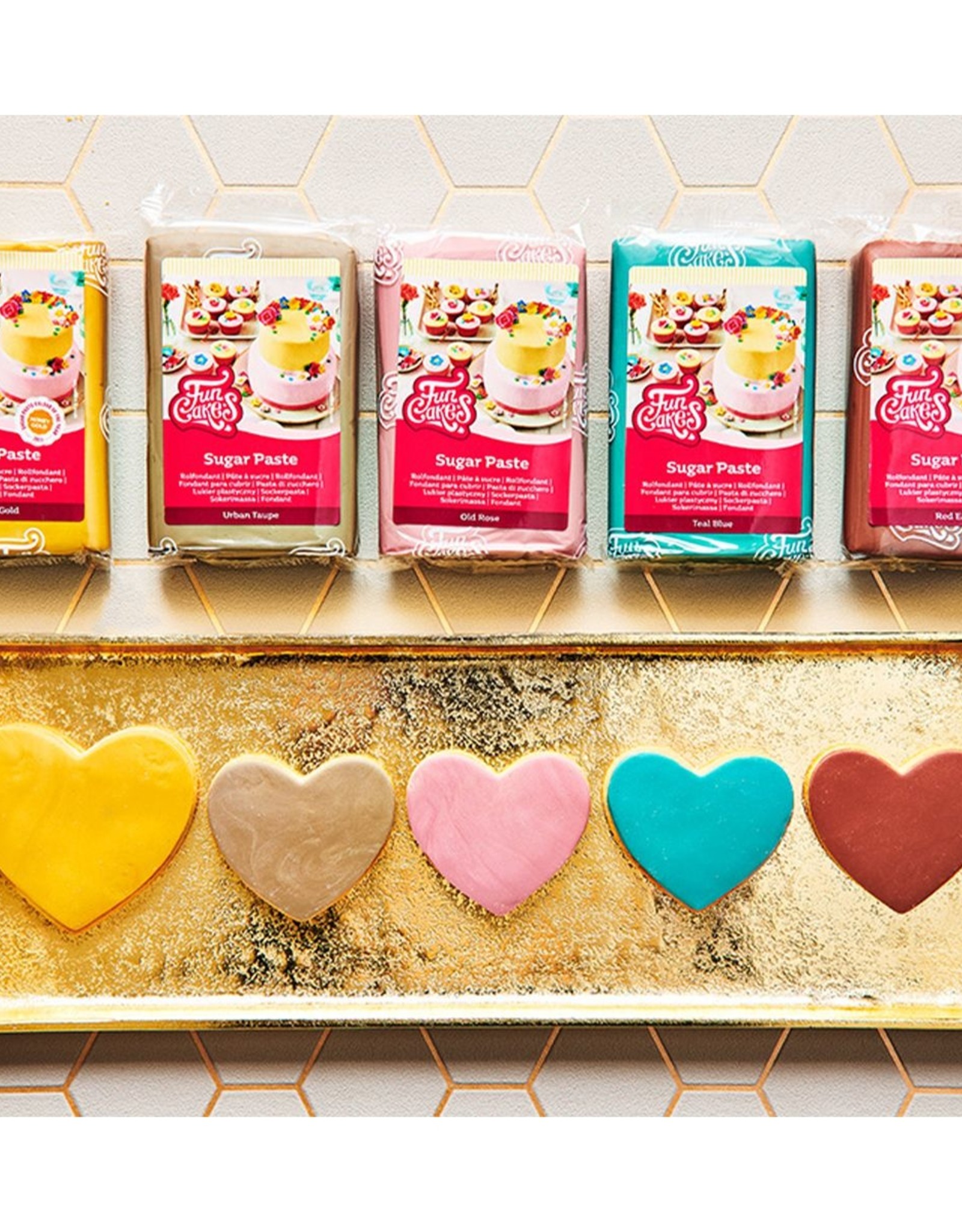 FunCakes FunCakes Rolfondant Honey Gold 250 g