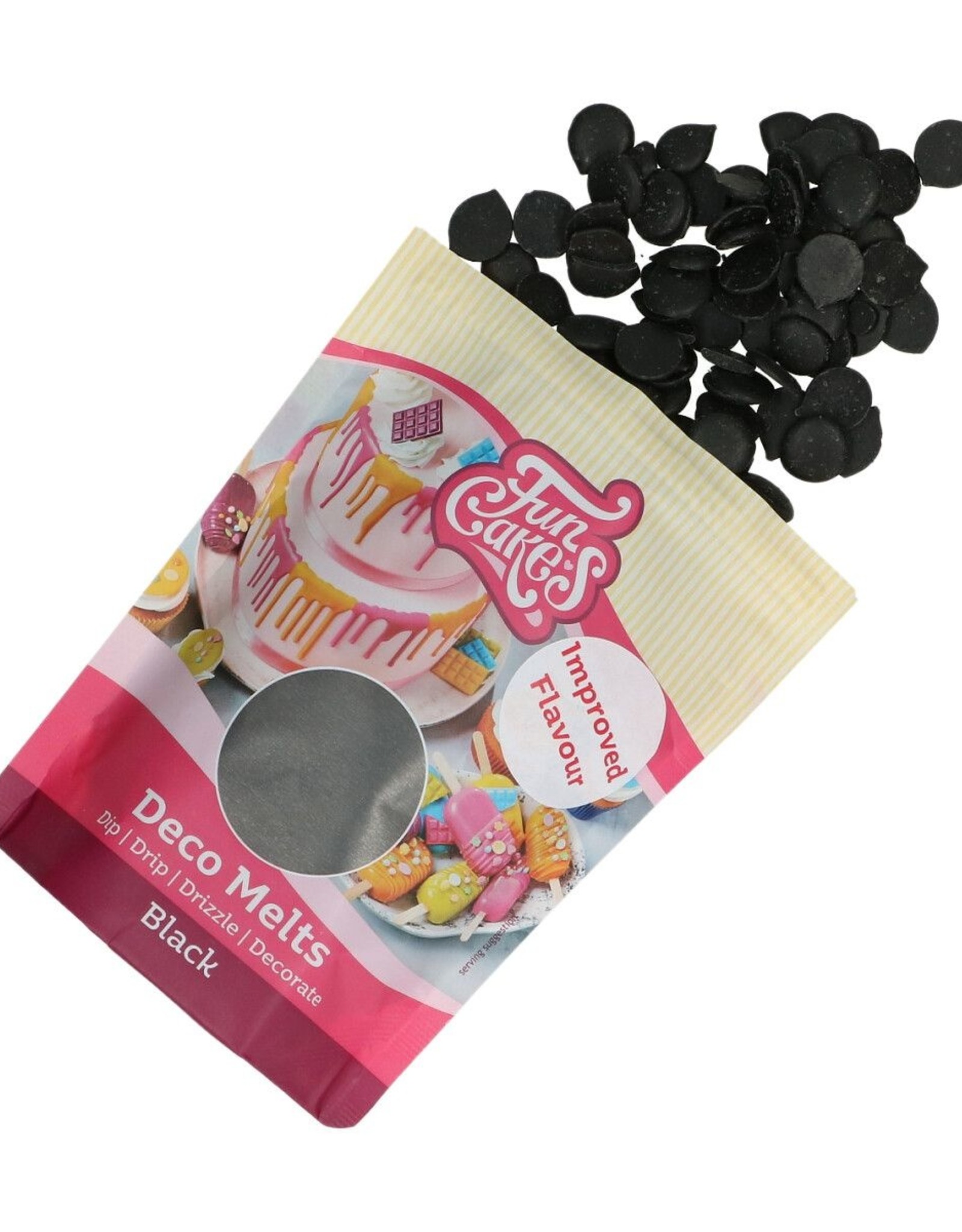 FunCakes FunCakes Deco Melts -Zwart- 250g