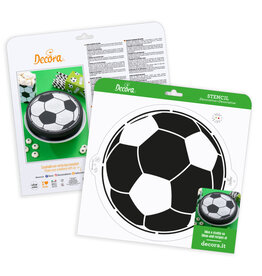 Decora Decora Stencil Ø 25 cm Voetbal