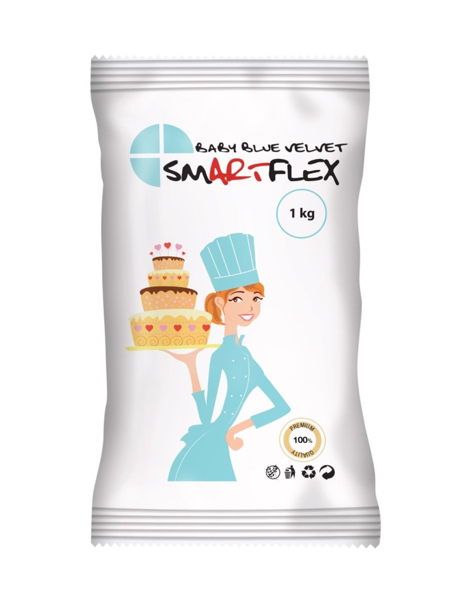 Smartflex Smartflex Fondant Baby Blue Velvet 1kg