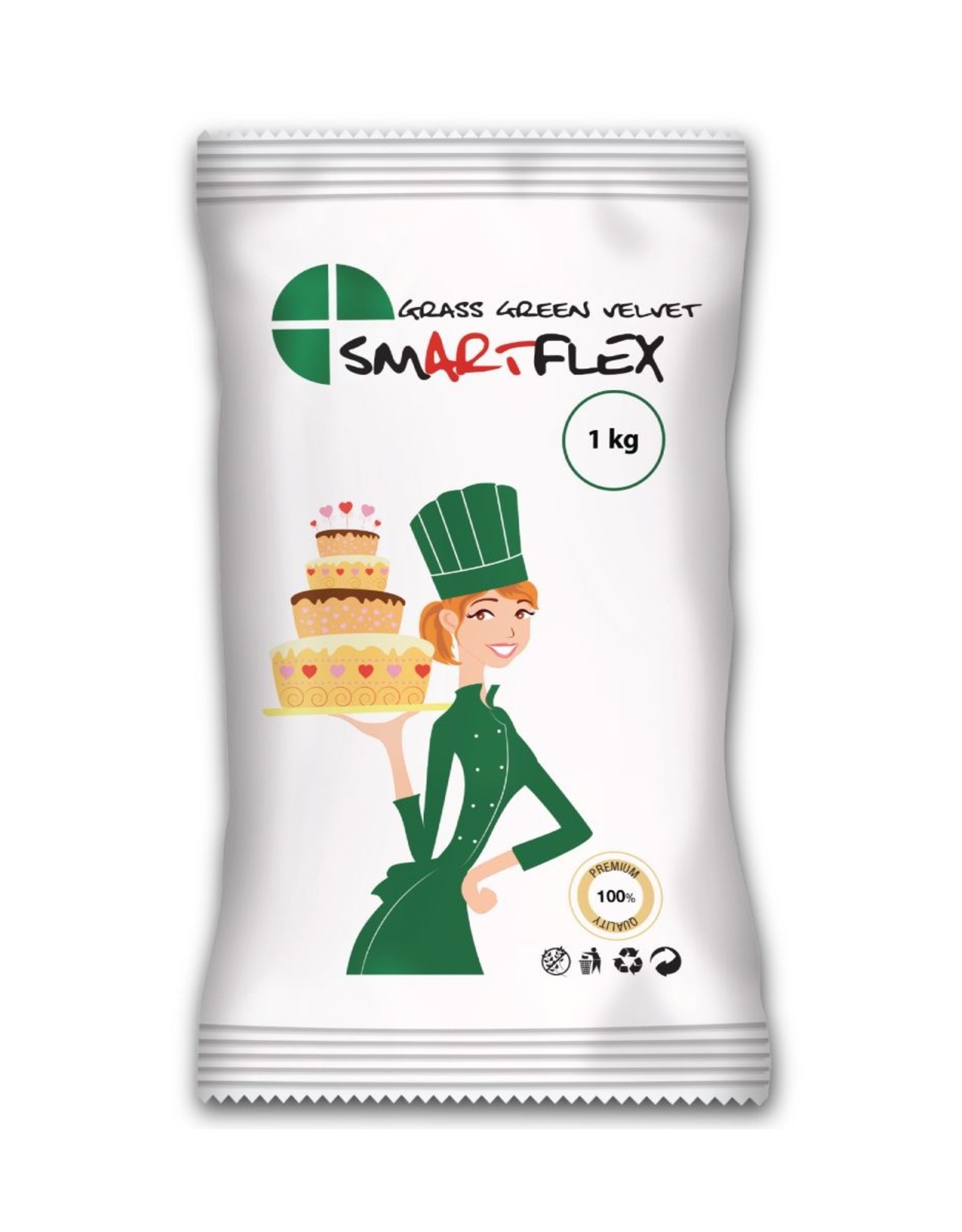 Smartflex Smartflex Fondant Grass Green Velvet 1kg