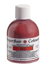 Sugarflair Sugarflair Sugar Sprinkles -Red- 100g