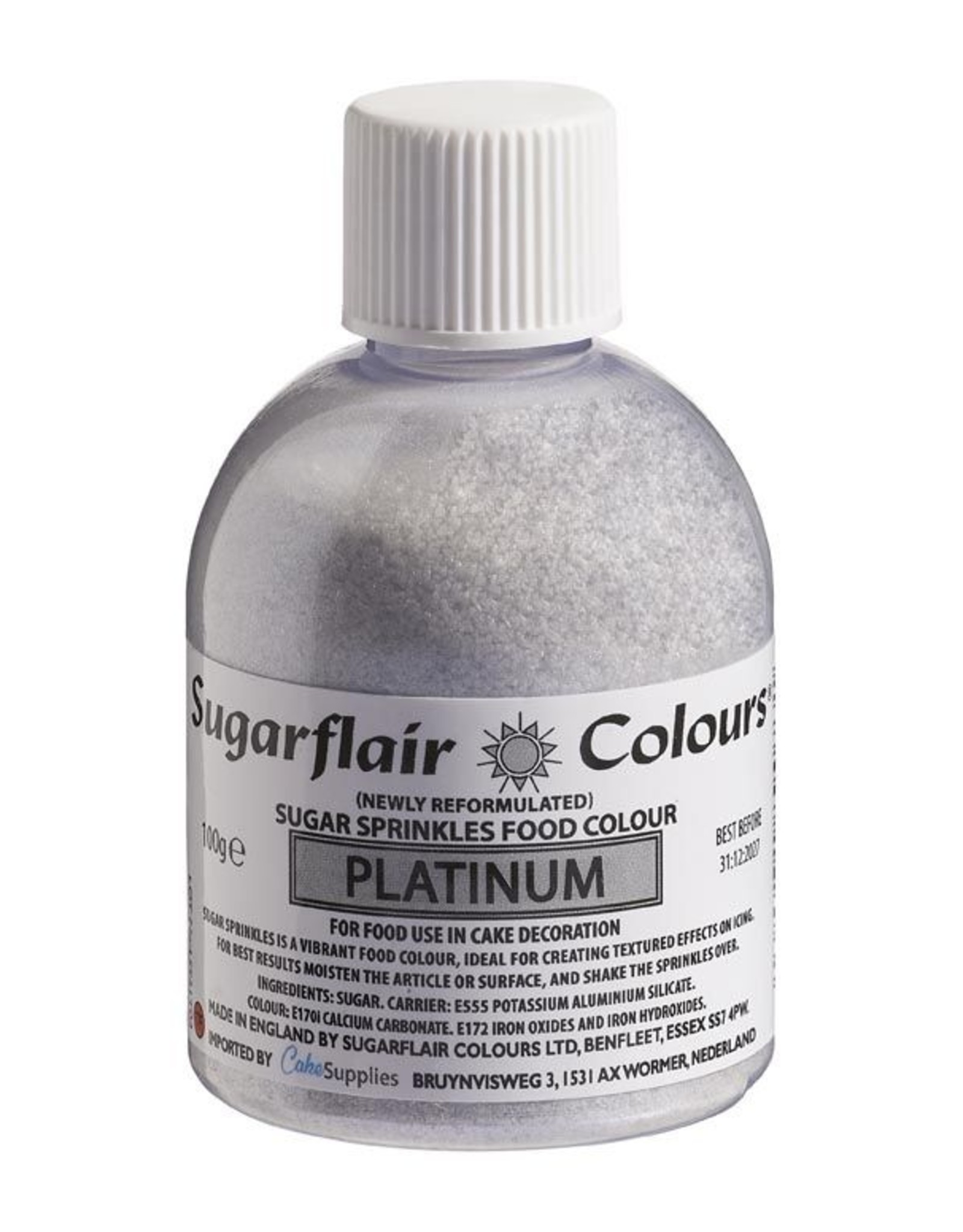 Sugarflair Sugarflair Sugar Sprinkles -Platinum- 100g