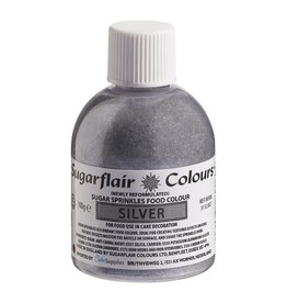 Sugarflair Gekleurde Suiker Zilver 100g