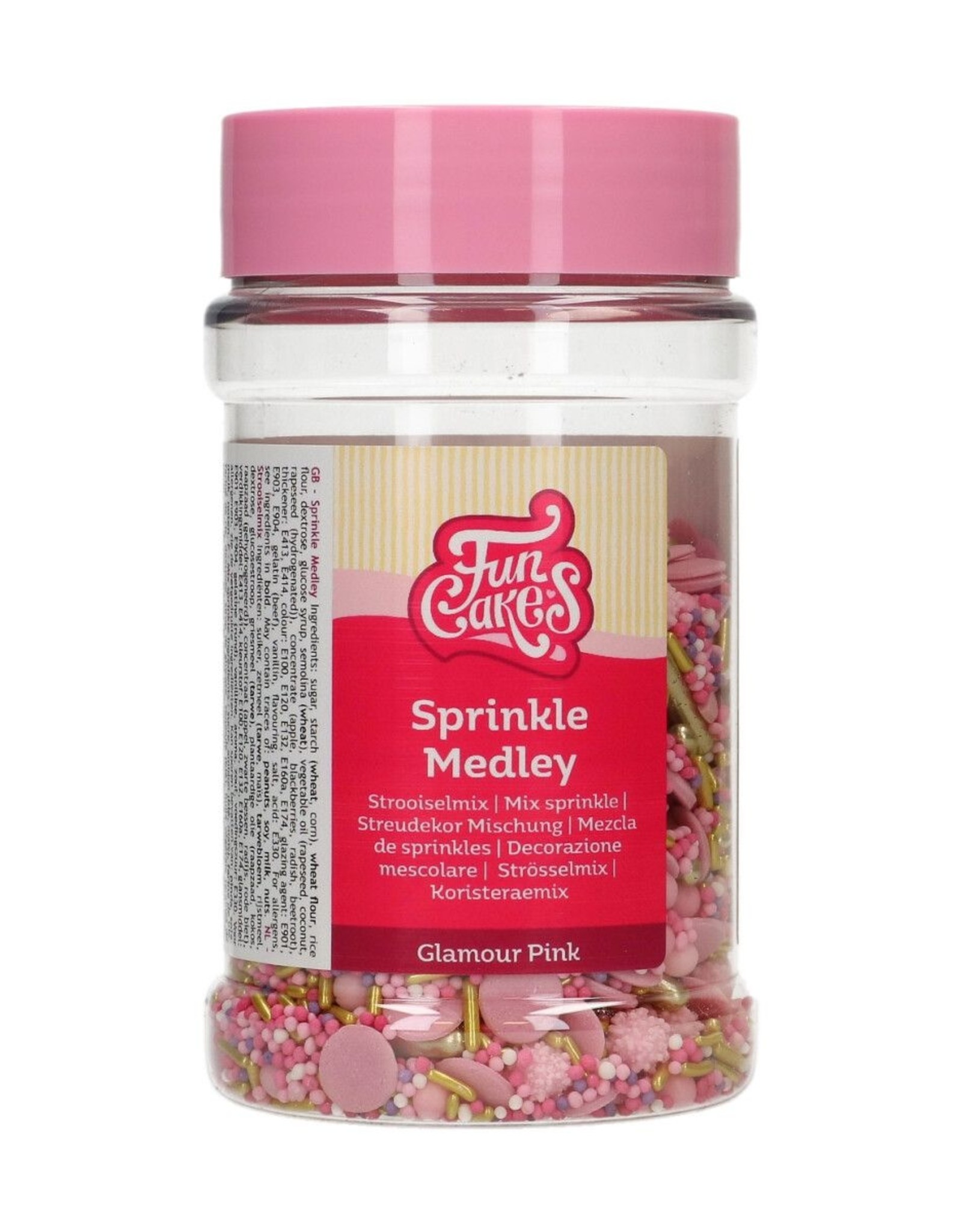FunCakes FunCakes Sprinkle Medley Glamour Pink 180 g