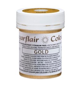 Sugarflair Sugarflair Chocolade Verf Goud 35g