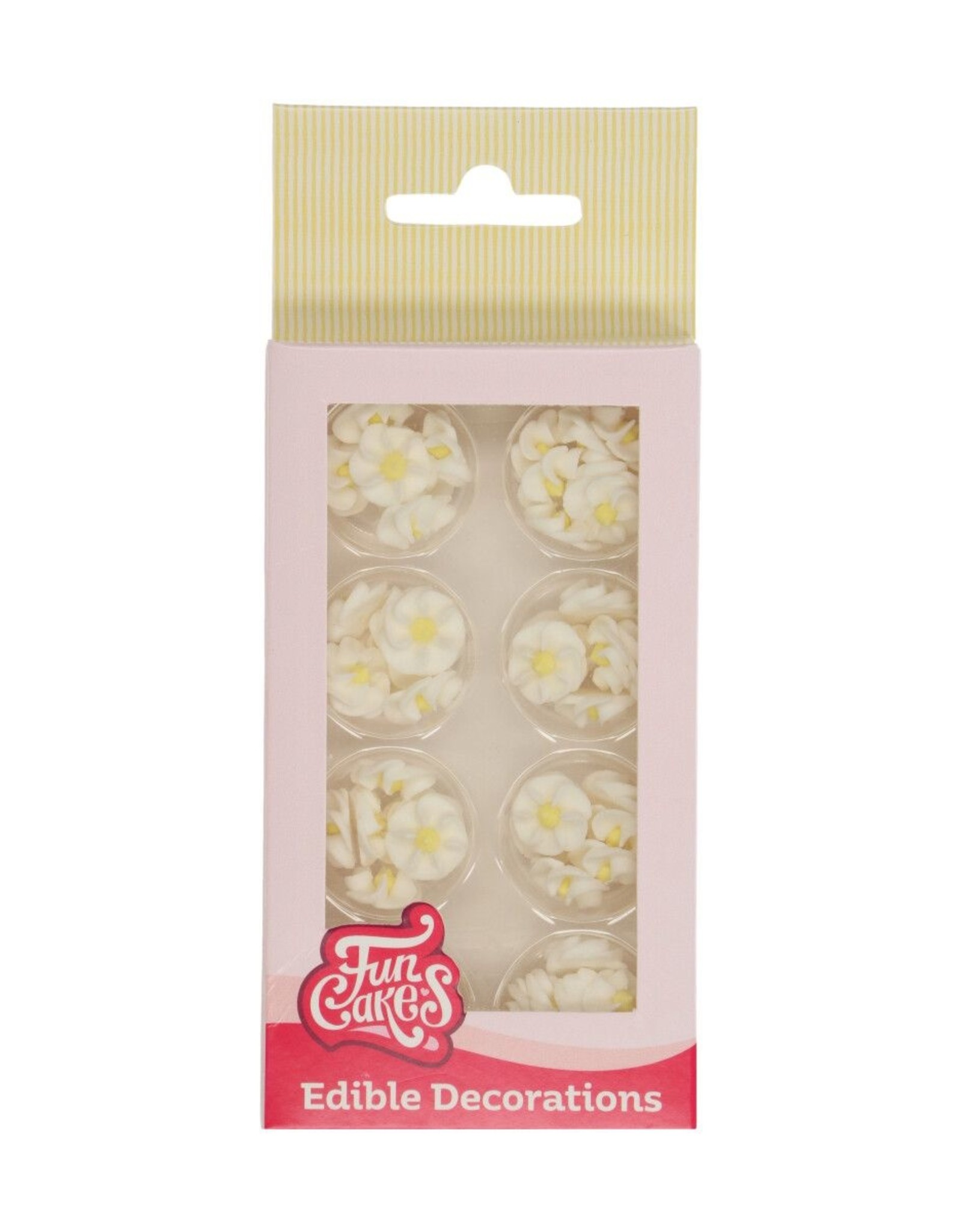 FunCakes FunCakes Suikerdecoratie Mini Bloemen Wit pk/56