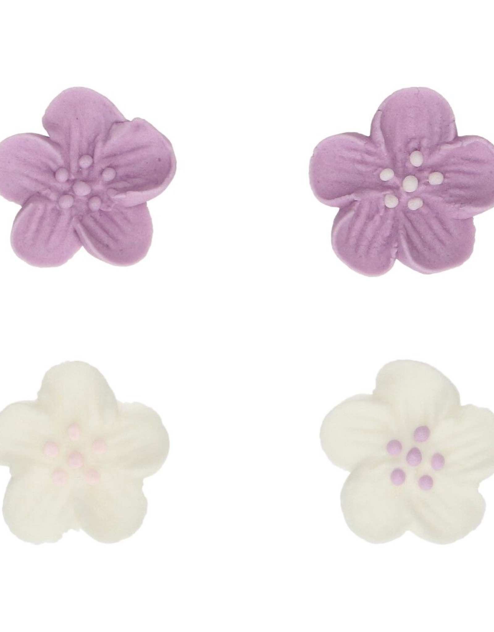 FunCakes FunCakes Suikerdecoratie Bloemenmix Paars Set/24