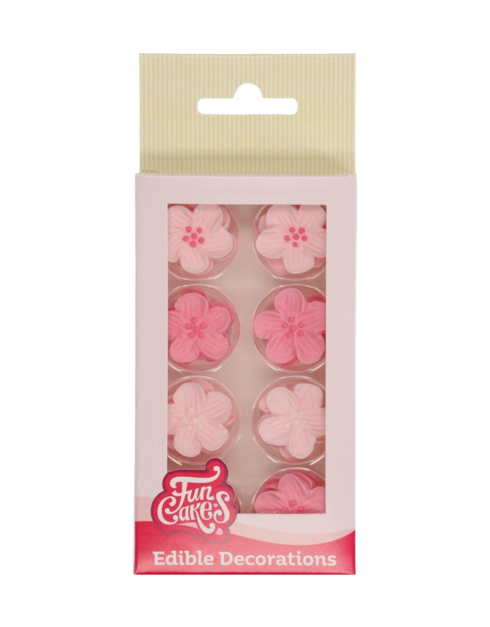 FunCakes FunCakes Suikerdecoratie Bloemenmix Roze Set/24