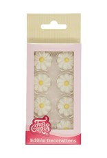 FunCakes FunCakes Suikerdecoratie Witte Madeliefjes pk/16