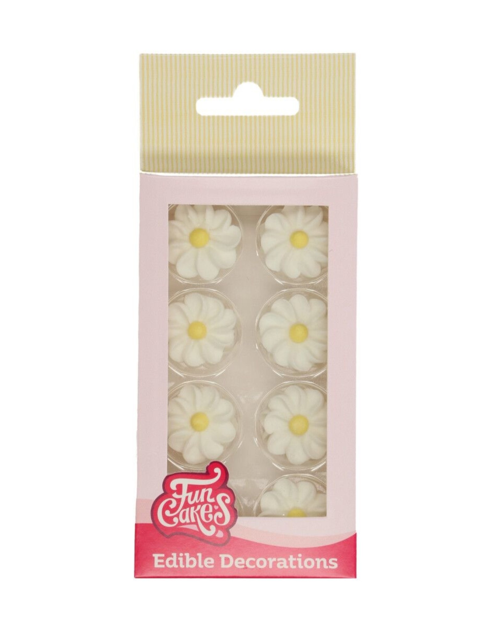 FunCakes FunCakes Suikerdecoratie Witte Madeliefjes pk/16