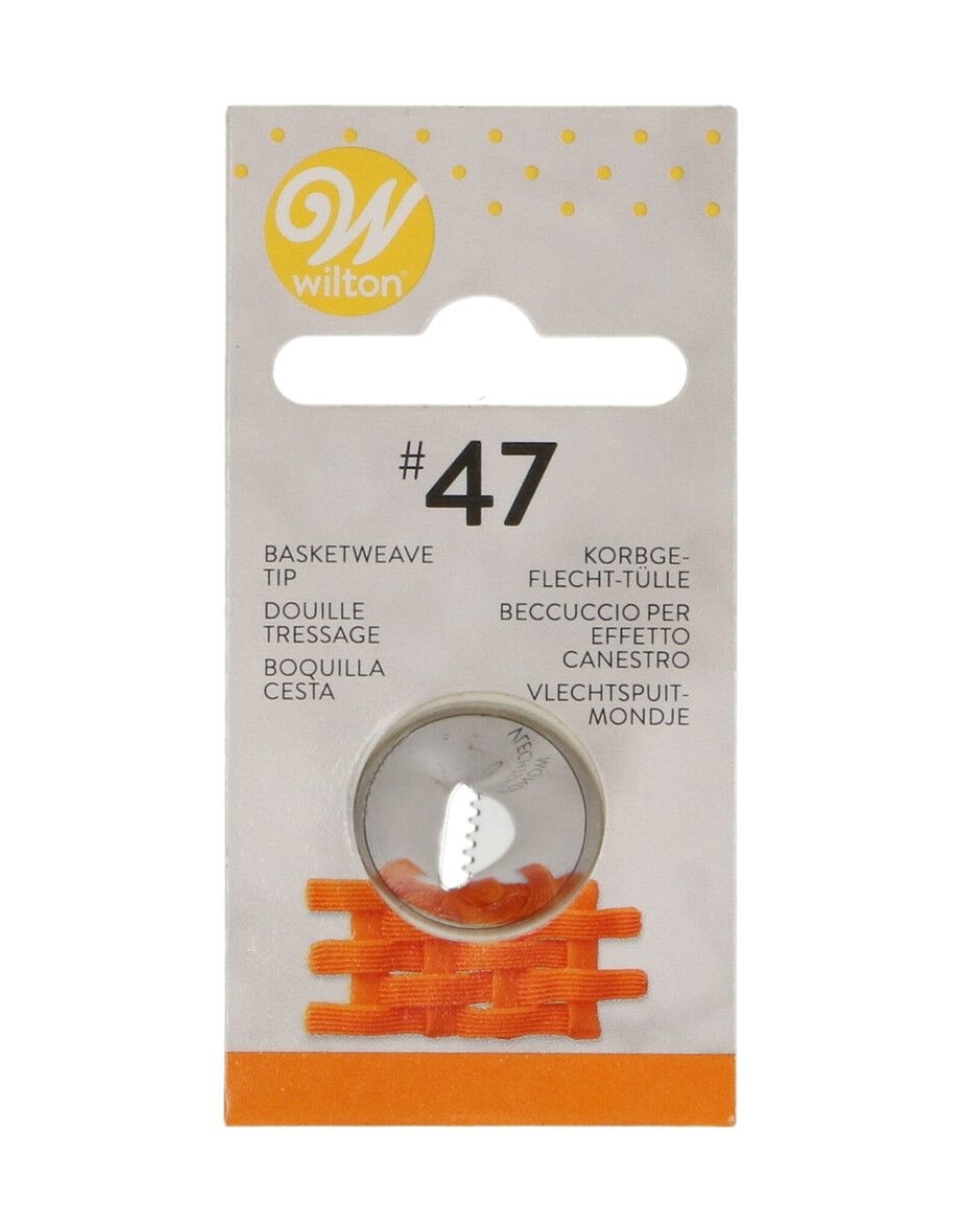 Wilton Wilton Decorating Tip #047 Basketweave Carded