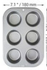 PME PME Non stick - Standard 6 cup Muffin Pan