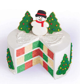 Wilton Wilton Bakvorm Rond Checkerboard / Schaakbord Set/4