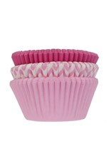 House of Marie House of Marie Baking Cups Assorti Roze pk/75