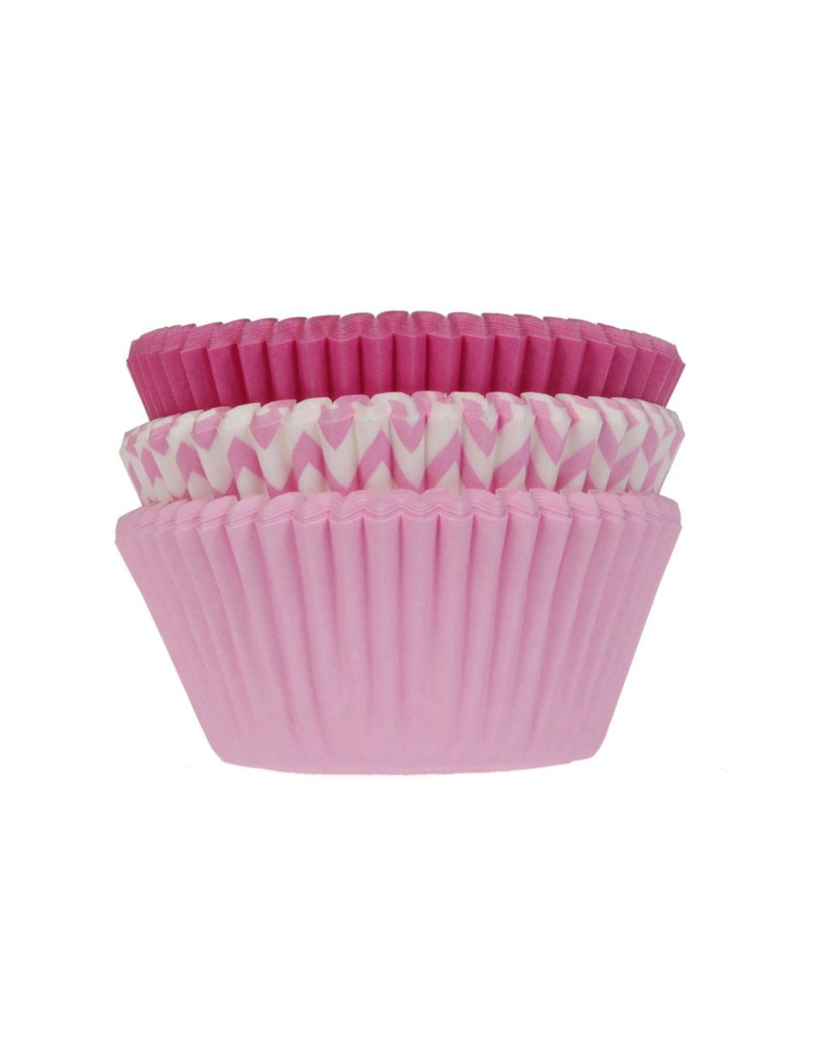 House of Marie House of Marie Baking Cups Assorti Roze pk/75