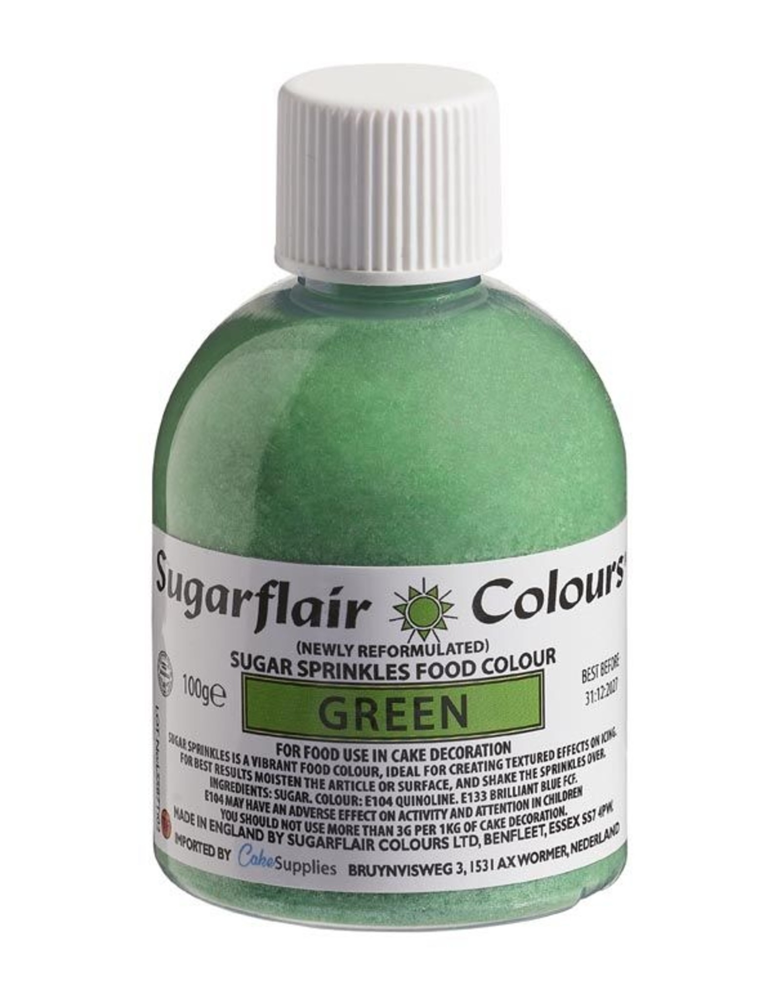 Sugarflair Sugarflair Sugar Sprinkles -Green- 100g