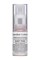 Sugarflair Sugarflair Pump Spray Powder Puff Glitter Dust -Baby Pink-