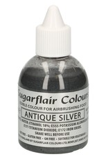Sugarflair Sugarflair Airbrush Colouring -Glitter Antique Silver- 60ml
