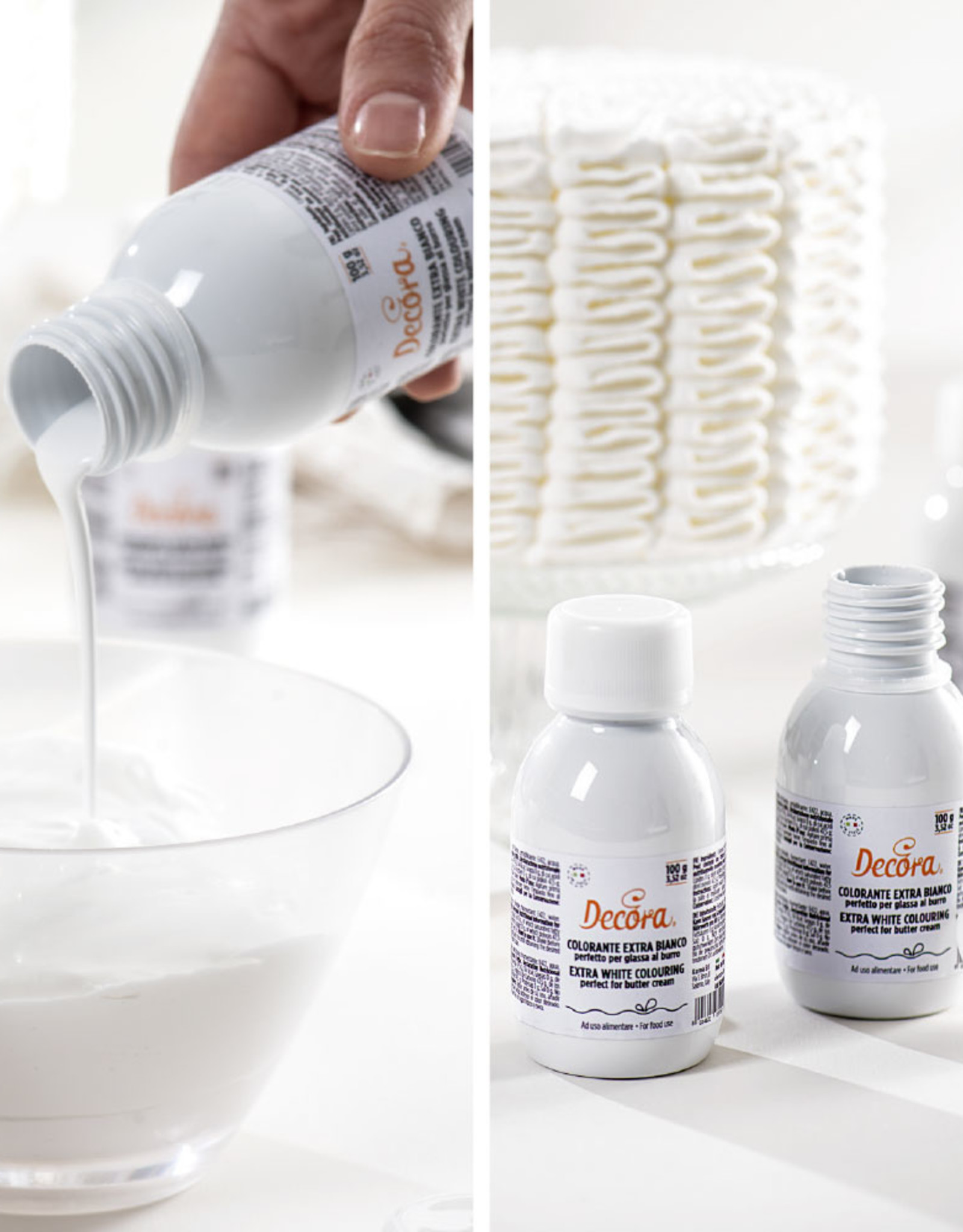 Decora Decora Witte Kleurgel 100g