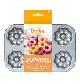 Decora Decora Donut Bloemen Bakvorm 6 stuks