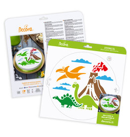 Decora Decora Stencil Ø 25 cm Dinosaurus