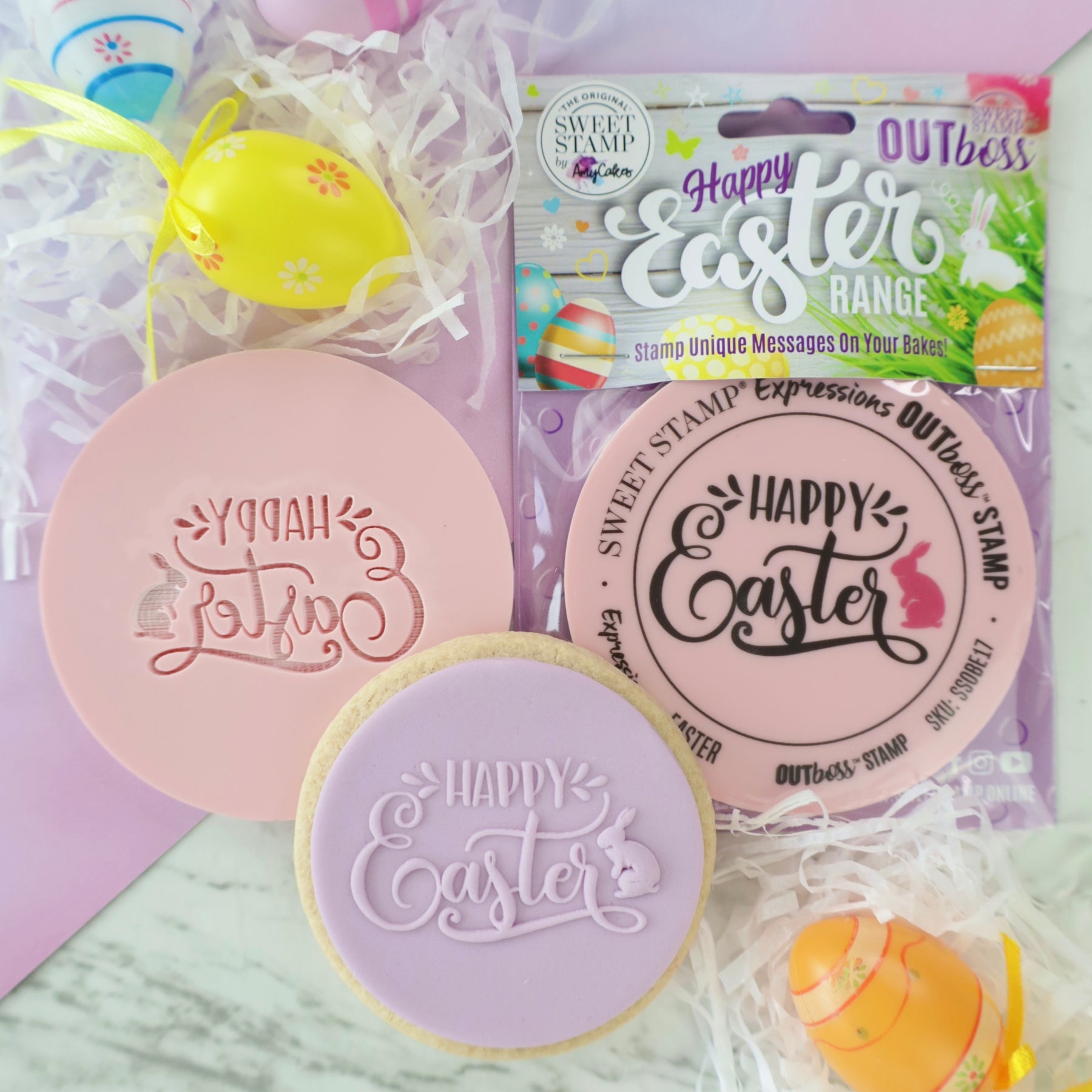 Sweet Stamp Outboss Happy Easter Bunny - Fun with Cakes