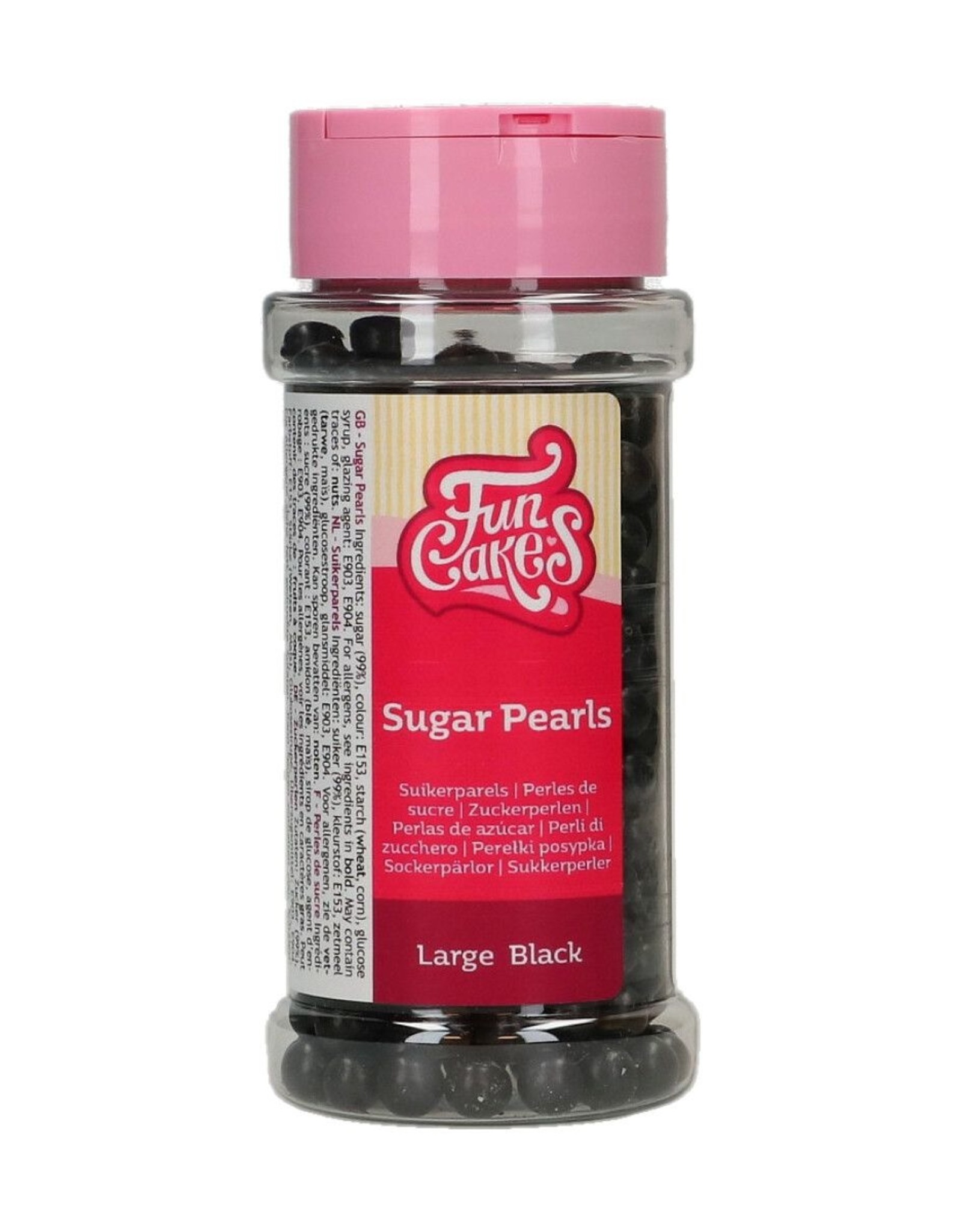 FunCakes FunCakes Suikerparels Large Zwart 80 g
