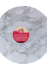 FunCakes FunCakes Masonite Cake Board Rond Ø30 cm- Marmer grijs