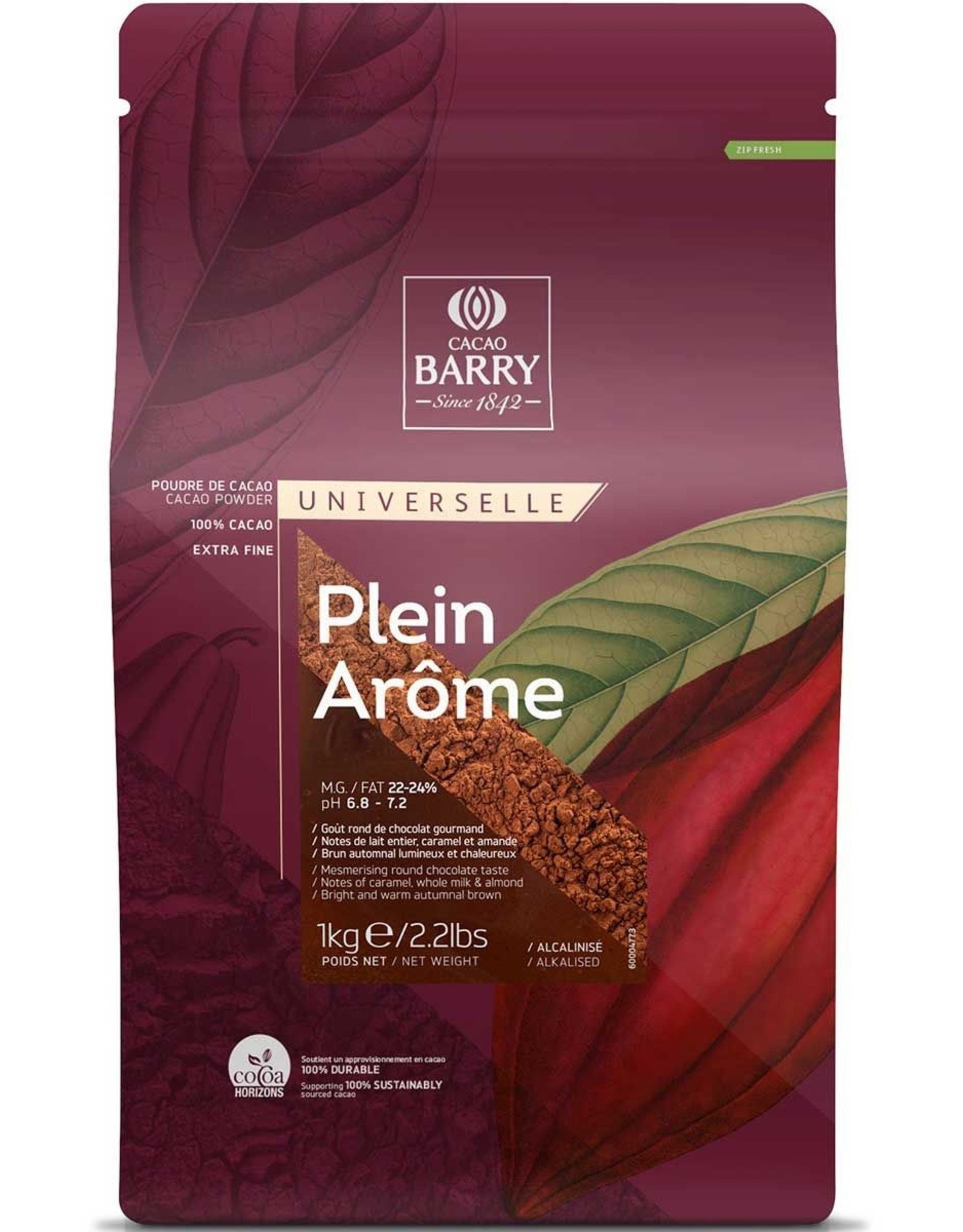 Callebaut Callebaut Cacaopoeder Plein Arome 1kg