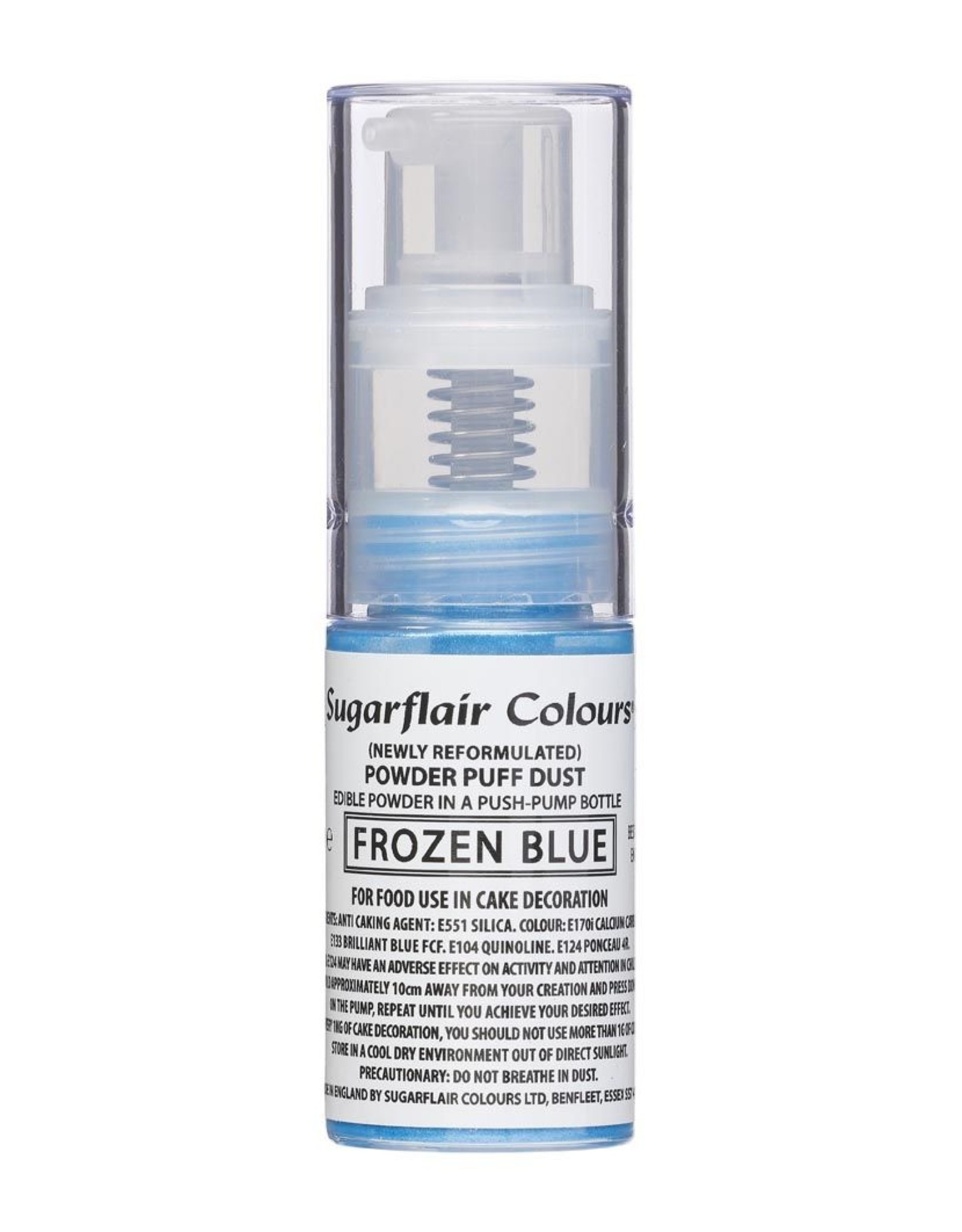 Sugarflair Sugarflair Pump Spray Powder Puff Dust -Frozen Blue-