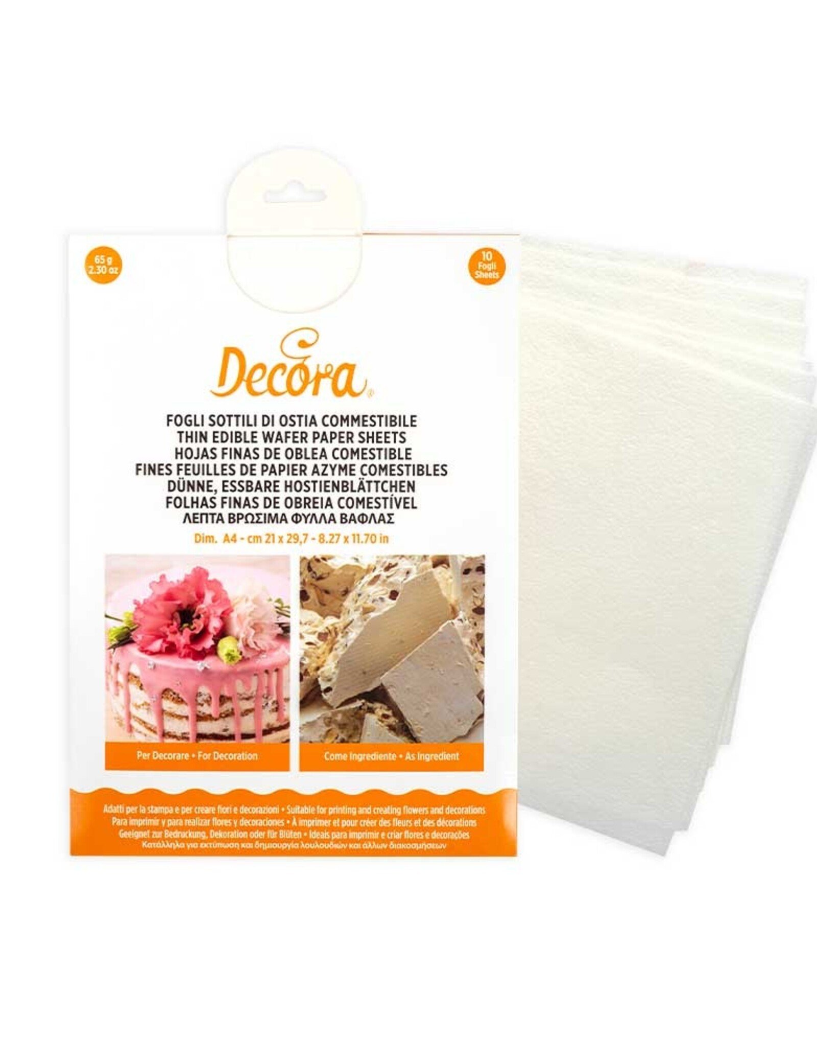 Decora Decora Edible Wafer Paper A4 -White- pk/10