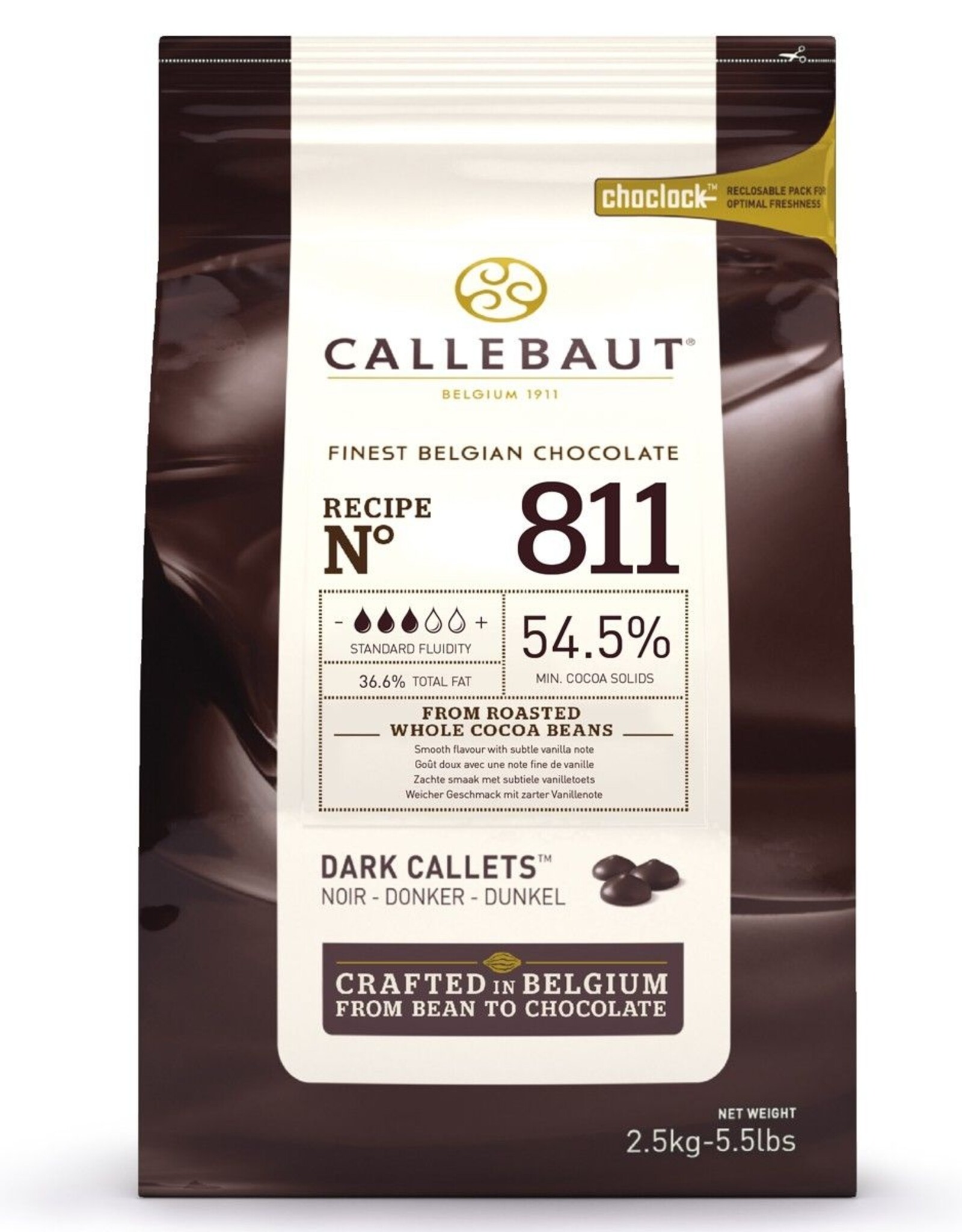 Callebaut Callebaut Chocolade Callets -Puur- 2,5 kg