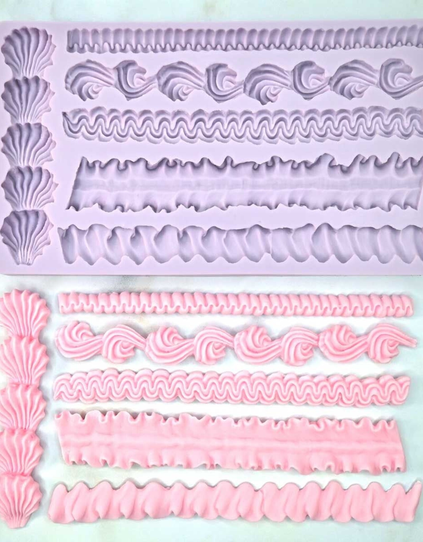 Karen Davies Karen Davies Siliconen Mould - Large Lambeth Borders