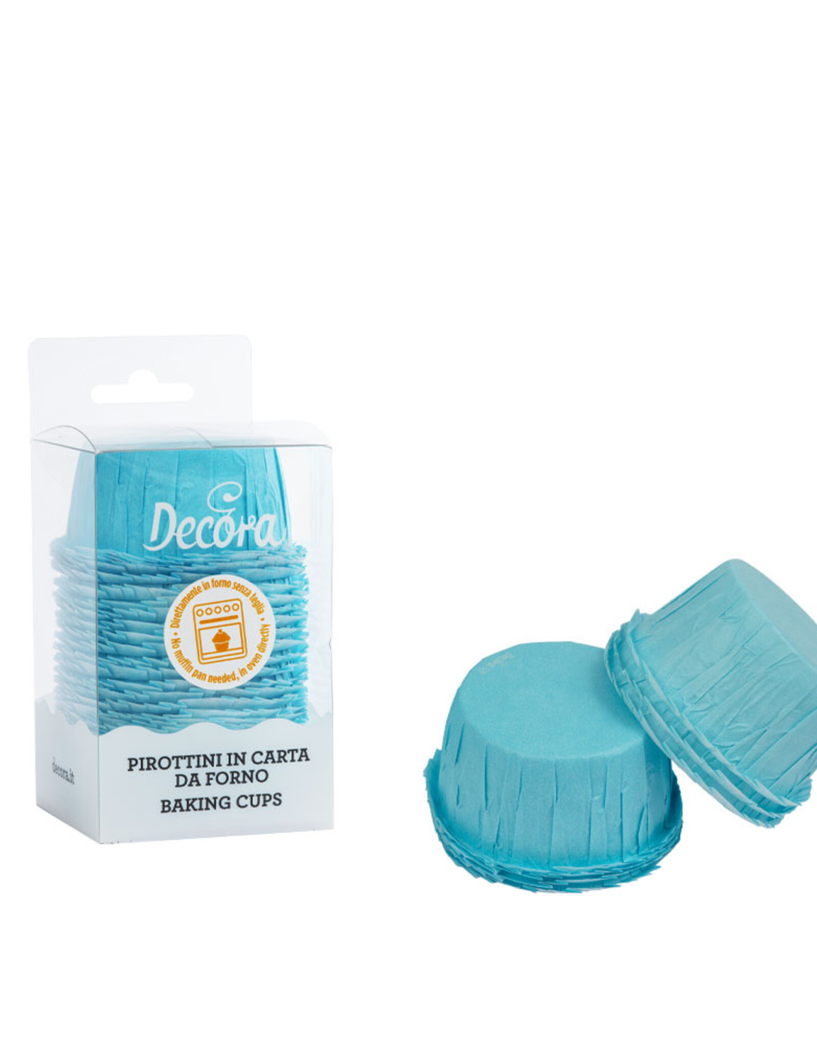 Decora Decora Cupcake Cups Licht Blauw Set/25