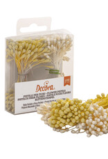 Decora Decora Pistils For Flowers Pearl White/Yellow, 288st.