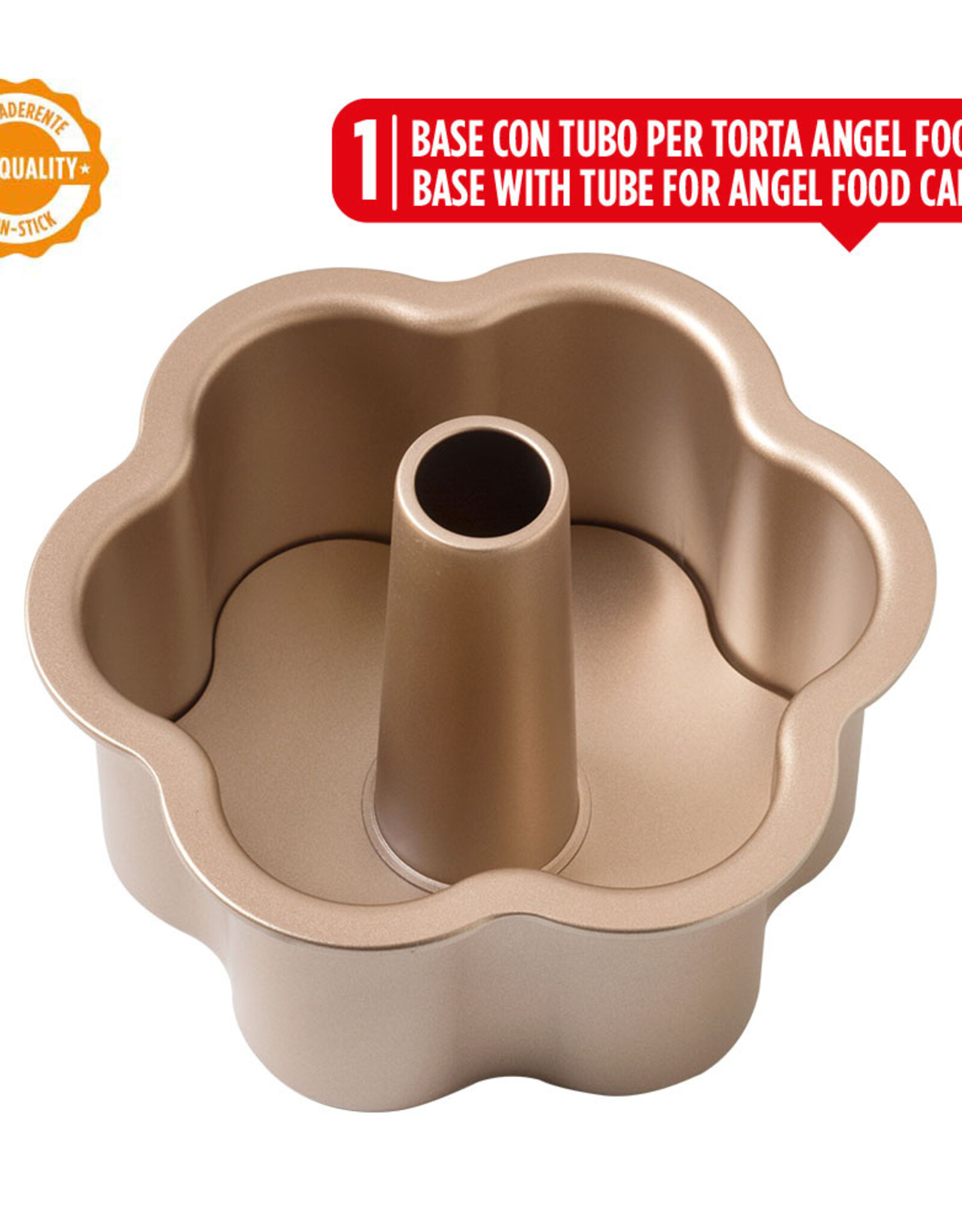 Decora Gold Line Bakvorm Angel Food Bloem Losse bodem