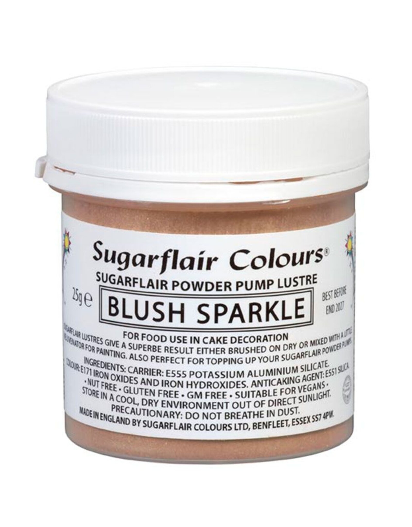 Sugarflair Sugarflair Pump Refill - Blush Sparkle - 25g