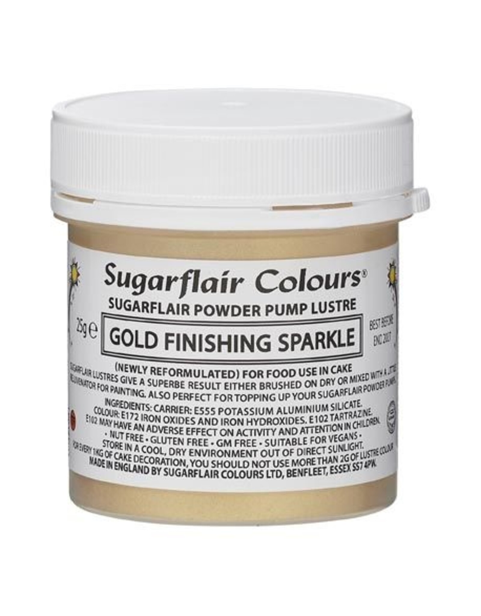 Sugarflair Sugarflair Pump Refill -Gold Finishing- 25g