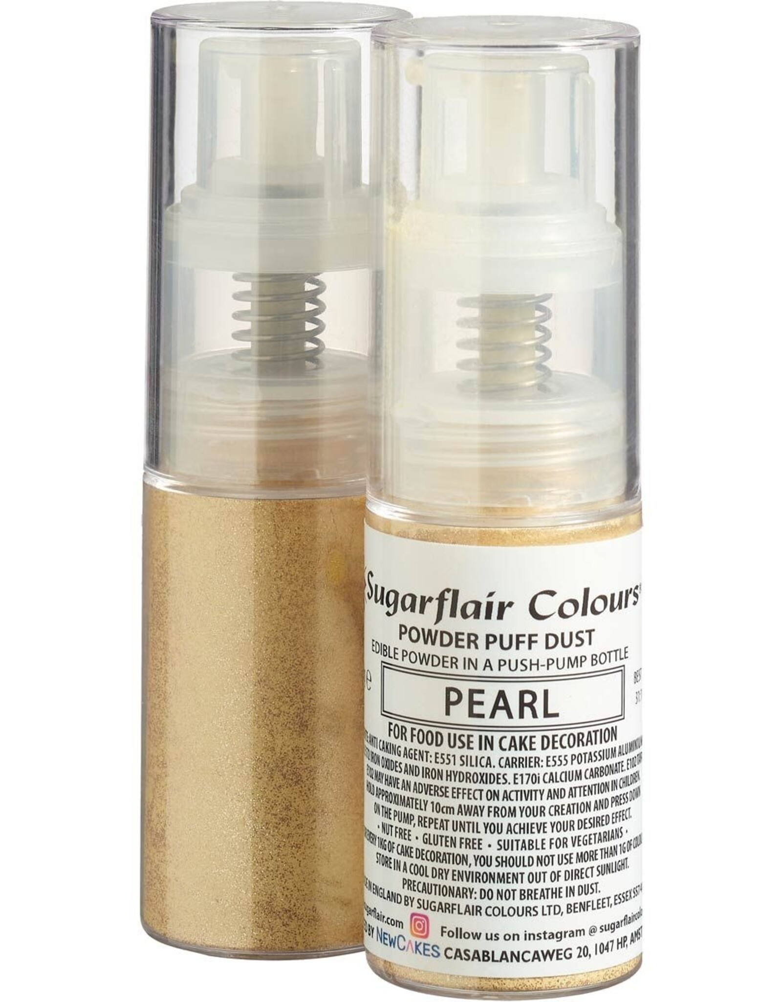 Sugarflair Sugarflair Pump Spray Powder Puff Dust -Parel-