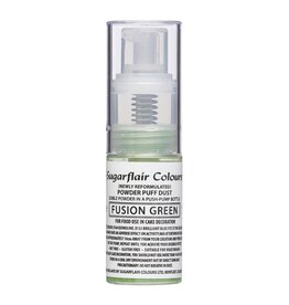 Sugarflair Sugarflair Pump Spray Powder Puff Dust -Fusion Green - 10g