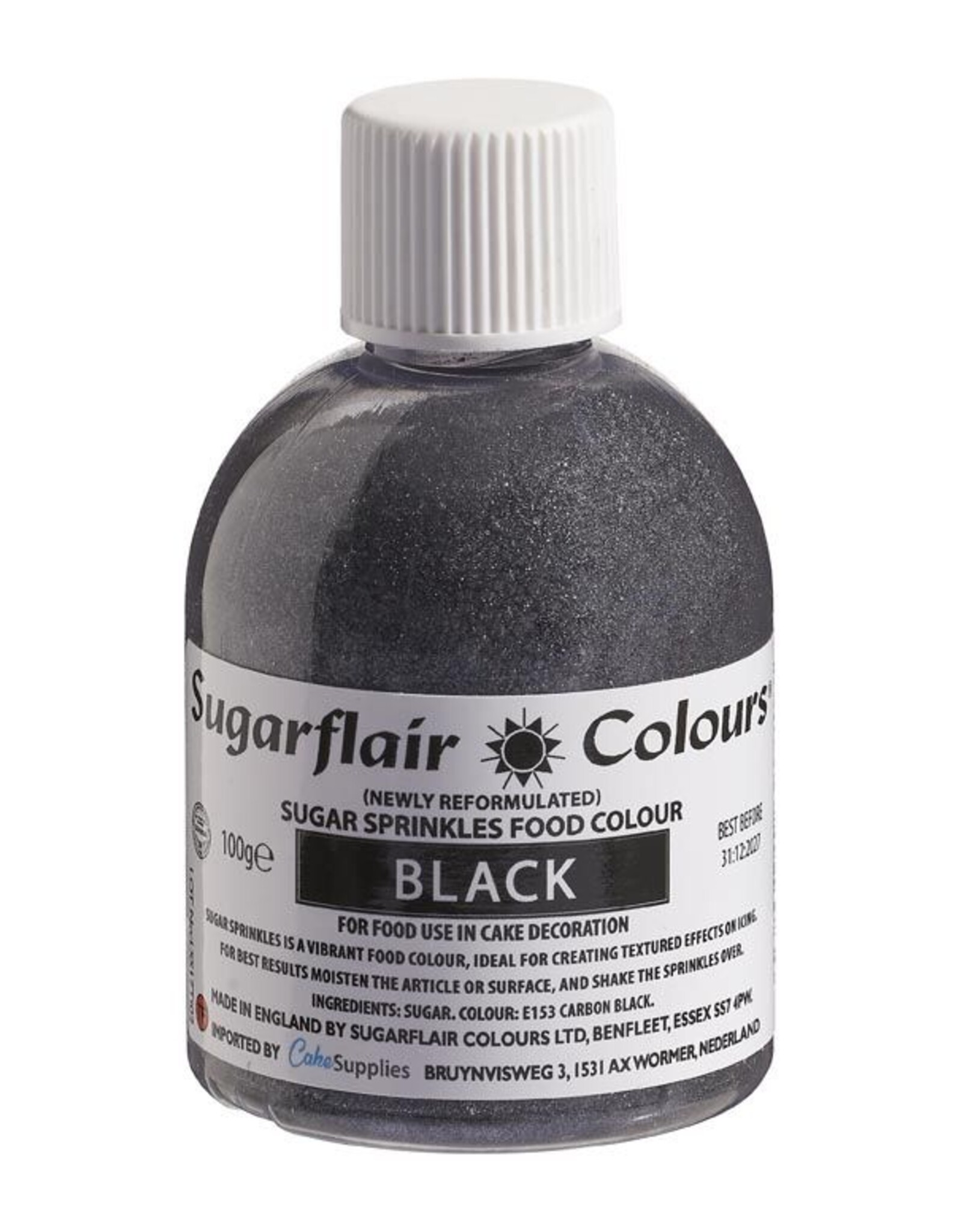 Sugarflair Sugarflair Sugar Sprinkles -Black- 100g