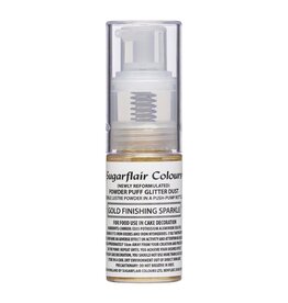 Sugarflair Sugarflair Pump Spray Powder Puff Glitter Dust -Gold Finishing-